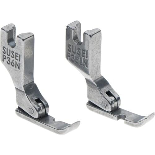 1pcs Industrial Sewing Machine Flat Car Single Side Presser Foot Steel Zipper Foot P36LN / P36N Presser Foot 3.3x3.1x0.6cm