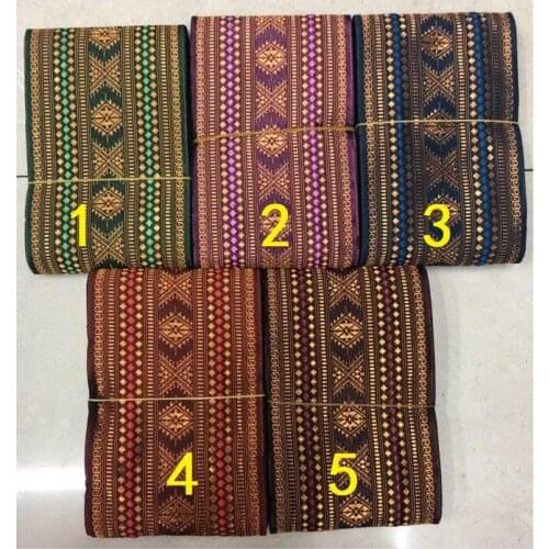 10yards/lot wide 10cm Woven Jacquard Ribbon Trims geometry design for clothing straps accessory LS-796