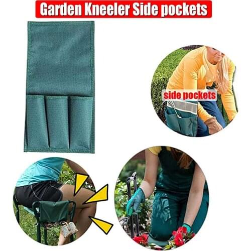 2 Pcs Tool Side Bag Pockets Pouch for Garden Bench Garden Kneeler Stools Gardening In Stock