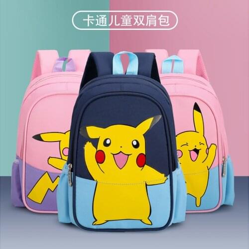 Pokemon Children Backpack Girl Boy Unisex Knapsack Anime Figure Pikachu Rucksack School Bag Child Kids Cartoon Student Satchel