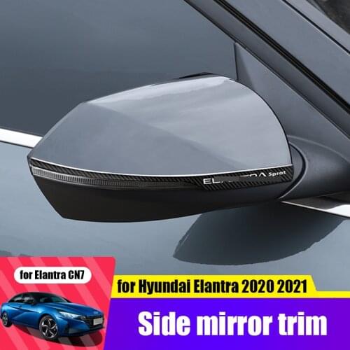 For Hyundai Elantra Avante CN7 2020 2021 side mirror stainless steel decorative strip protection modification