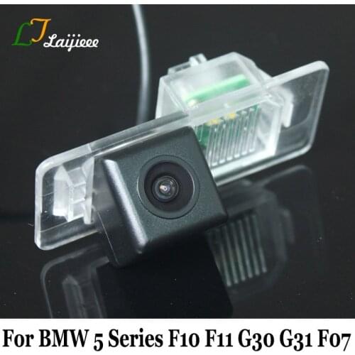 HD Reverse Camera For BMW 5 Series M5 F10 F11 G30 G31 GT F07 / High Definition Wide Angle Rear View Backup Camera RCA connection