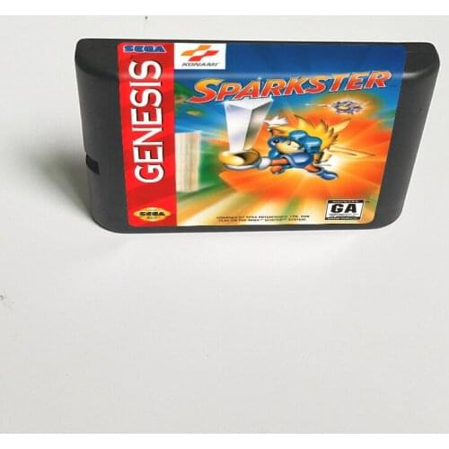 Sparkster- 16 Bit MD Game Card for Sega Megadrive Genesis Video Game Console Cartridge