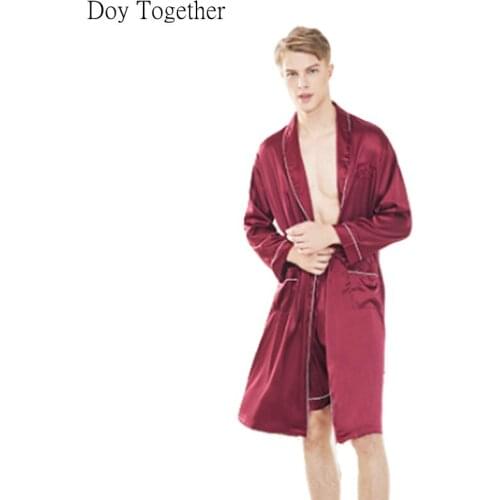 Yao d. ice silk silk pajamas women summer mens robe household to take two dresses wholesale TZ658 / WP893