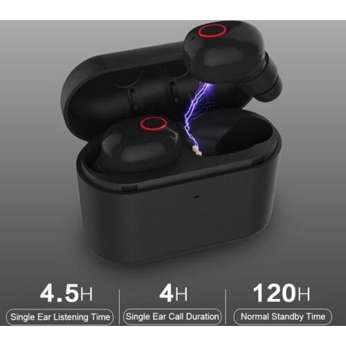 M&J F12 Bluetooth Earphone with Mic True Wireless Stereo Earbuds with Charging Box Power Bank Mini Earpiece for iPhone Samsung