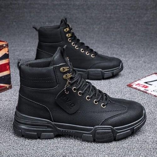 Autumn Mens Shoes New Mens Martin Boots High Top Mens Shoes Clothes Mens Boots Shoes Tenis Masculino Zapatillas Hombre