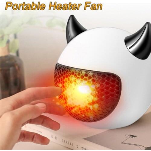 110V 220V Desktop Heater Fan Warmer 3S Quick Heating Space Heaters Quiet Warm Air Blower Turbo Fan Noise Reduction Technology