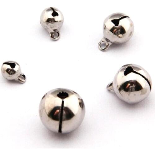 Several Size Christmas Jingle Bell Charms Bracelet Pet Hanging Necklace Pendant Crafts Jewelry Accessories