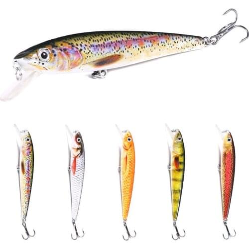 1PCS Floating Minnow Fishing Lures Jerkbaits 110mm/11g Bionic Sea Bass Trout Wobblers for Jig Hard Bait SwimBaits Fishing Tools