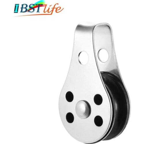 BSET MATEL Stainless Steel 316 Pulley Blocks Rope Runner Kayak Boat Accessories Canoe Anchor Trolley Kit for 2mm to 8mm Rope