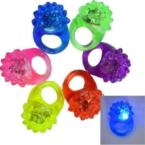 Party wedding, fashion cute strawberry finger beams party LED glow light Hot holiday ring torch 1000 pieces