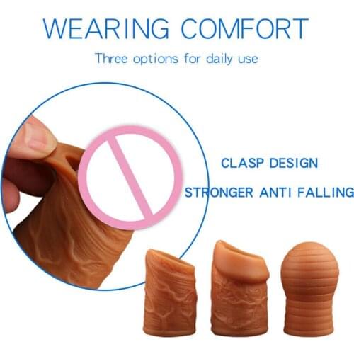 3 Types Phimosis Correction Rings Soft Silicone Penis Rings Delay Ejaculation Foreskin Corrector Cock Rings Sex Tpys For Men