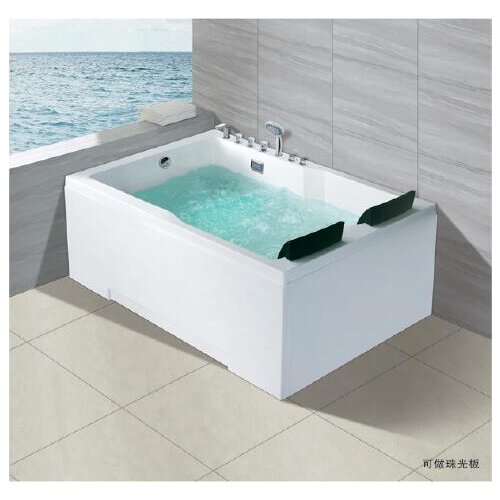 1800mm Whirlpool Bathtub Acrylic Hydromassage Surfing Colourful LED Light Tub NS3103