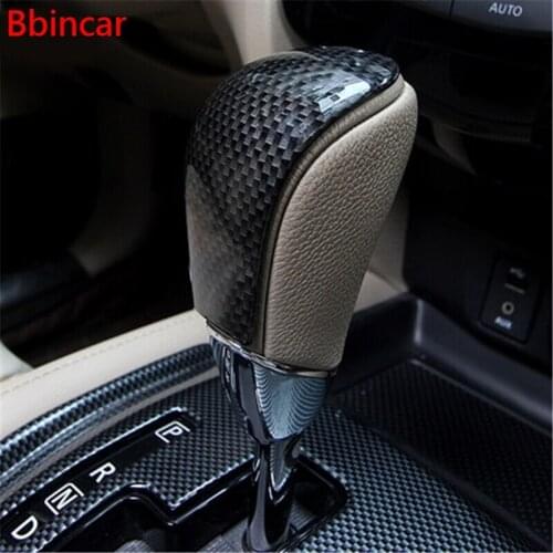 Bbincar Gear shift knob Center Console Gearshift Cover Trim X Trail Styling For Nissan X-Trail Rogue T32 2014 2015 2016 2017