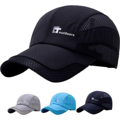 Baseball Cap Men Running Hat Quick Drying Breathable Mesh Cap Outdoor Sports Climbing Running Cycling Hats Golf Caps