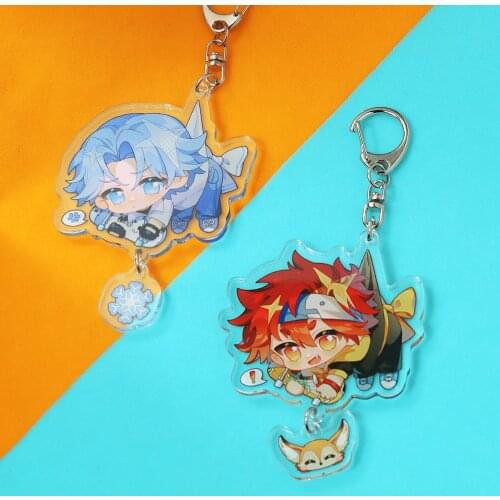 Anime SK8 The Infinity Keychains Miya Langa Reki Cherry Blossom Adam Cosplay Key Rings Fashion Jewelry