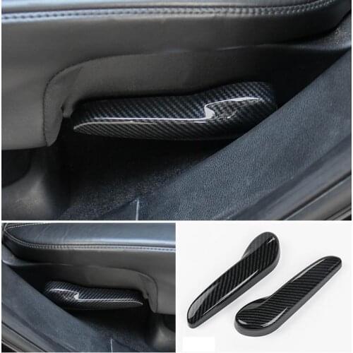 For 14-18Grand Cherokee Carbon Fiber Ribbon Two-row Seat Handle Frame
