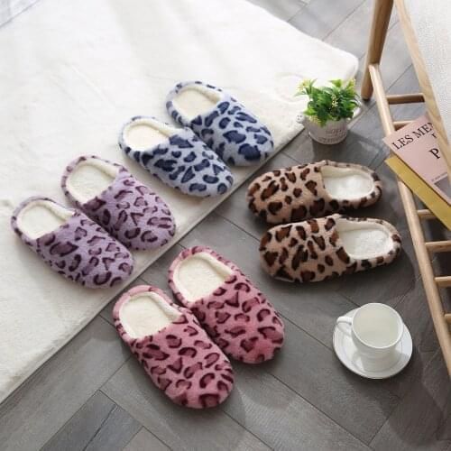 Unisex House Slippers Women Shoes Winter Warm Slip-on Anti-skid Flower Slipper Women Indoor Casual Shoes Snow Slipper 2021