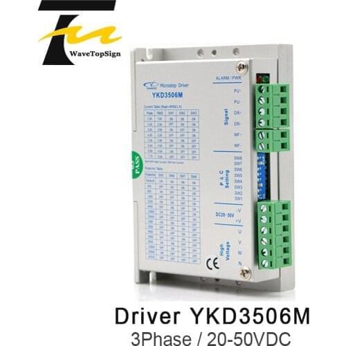 YAKO Stepper Motor Driver 3Phase Driver YKD3506M Input Voltage DC20V-50V 5.5A 200HZ Match Motor 57-86 use CNC Router