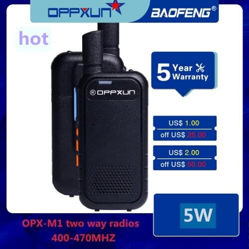Baofeng MINI M1 two-way CB walkie-talkie 400-470MHz 5W FM transceiver UV ham radio antenna ham radio high frequency transceiver
