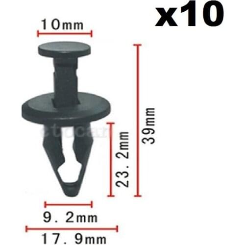 10pcs Front Bumper Fascia Retainer Clip Fastener for FORGM 10157900 11517803,15993201
