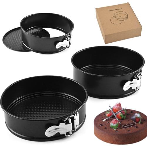 Round Live Bottom Cake Mold Round Live Button Non-Stick Bakeware Chiffon Mousse Ring DIY Christmas Baking Mold