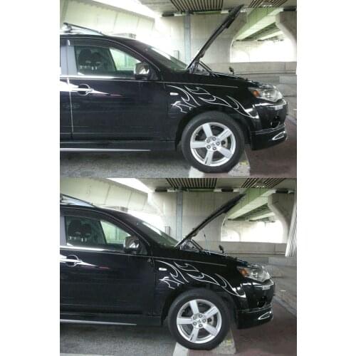 For 2005-2012 Mitsubishi OUTLANDER CW5W SUV Front Bonnet Hood Modify Gas Struts Carbon Fiber Spring Damper Lift Support Absorber