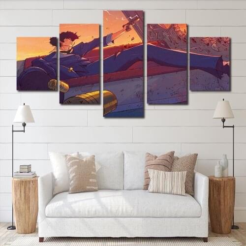 Picture Canvas Printed Painting Anime Cowboy Bebop Wall Art Poster for Living Room Decor No Frame