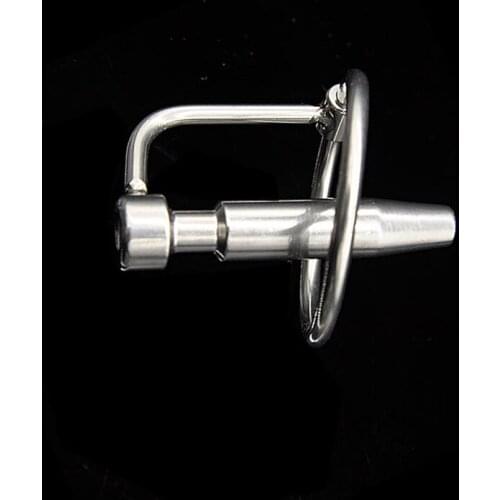 Chaste Bird Male Stainless Steel Urethra Catheter with 2 size Penis Ring Urinary Plug Sex Toys Urethra Stimulate Dilator A074