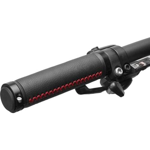 2PCS Fiber Leather City Mountain Bike Scooter Mountain Bike Bicycle Handlebar Cover Handle Handle Rod End Non-slip Aluminum Lock