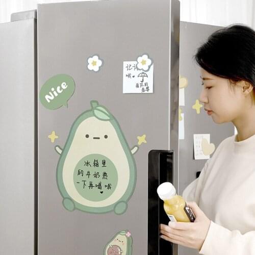 Fridge Magnetic Note Magnetic Erasable Pen Included Fruit Shape Durable Convenient Water-Proof Damp-Proof for Fridge TS1