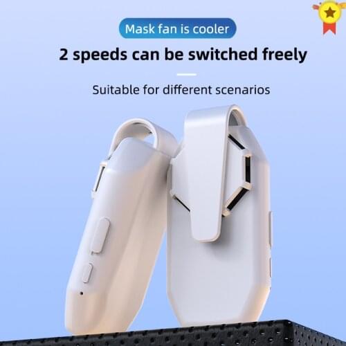 Reusable Portable Fan For Face Mask Clip-On Air Filter USB Rechargeable Exhaust Mini Fans Personal Wearable Air Purifiers