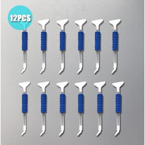 12 Pieces Angled Tip Drills Diamond Painting Pen Point Beads Pencil with sponge DIY Painting with Diamonds Accessories Tools