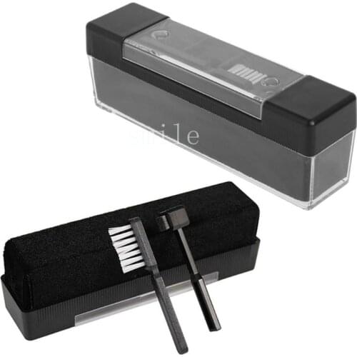 1Set Carbon Fiber Velvet Anti Static Cleaning Brush Remover Phonograph Turntable Cleaning Kit for LP Vinyl Records Tools