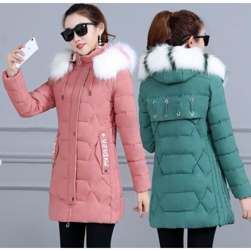 2020 New Parkas Female Women Winter Coat Thick Cotton Winter Jacket Womens Outwear Parkas for Women Winter Down Cotton Jacket