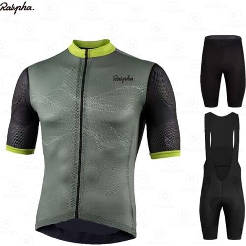 2021 New Team Cycling Clothing Summer Short sleeve MTB Raphaful Cycling Jersey Cycling Shirts Men Bike Jersey Ropa de Ciclismo