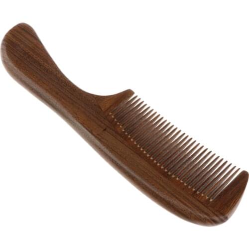 Professional Hair Care Comb Detangling Wood Comb Hairbrush Handmade Green Sandalwood Wooden Comb Vintage Style