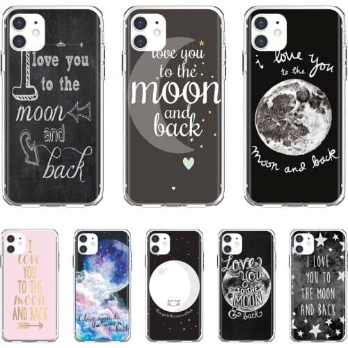 Silicone Cover I-Love-You-To-The-Moon-And-Back-Art For Huawei Mate 20 30 40 7 8 9 10 Lite Pro P Smart 2018 2019 Plus G7 G8