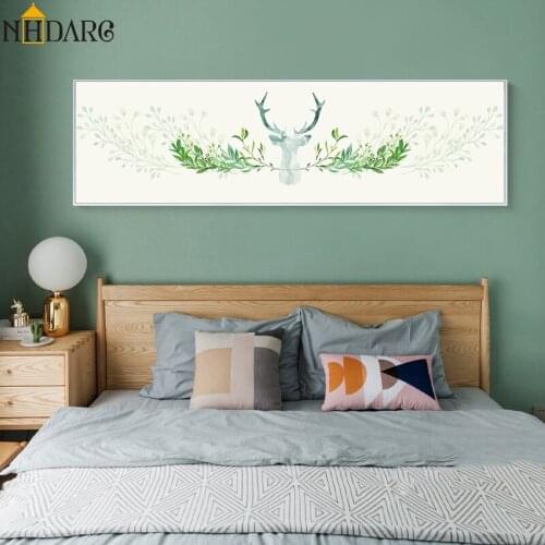 Nordic Canvas Painting Modern Prints Plant Leaf Art Posters Prints Green Art Wall Pictures Living Room Unframed Poster