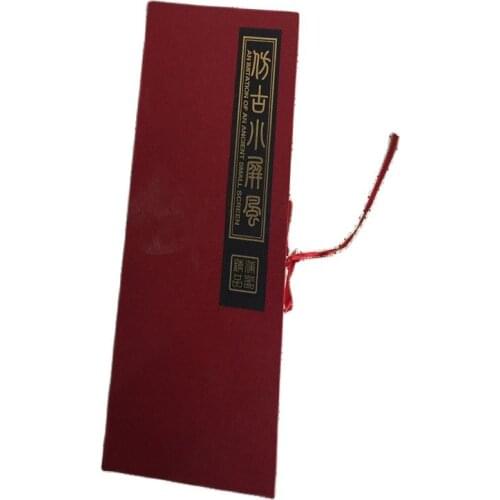 Antique folding six screens, lotus pond, Chinese style, lacquer painting crafts, ornaments and gifts