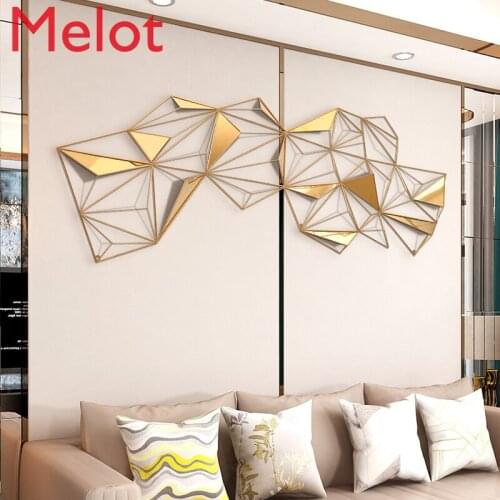 Light Luxury Metal Wall Decoration Villa Room Living Room Wall Pendant Stainless Steel Creative Wall Decorations Home Decor