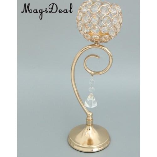 Magideal Mosaic Decor Tealight Candle Holder Candlestick Table Dining Top Wedding Favours Lamp Decor 35cm