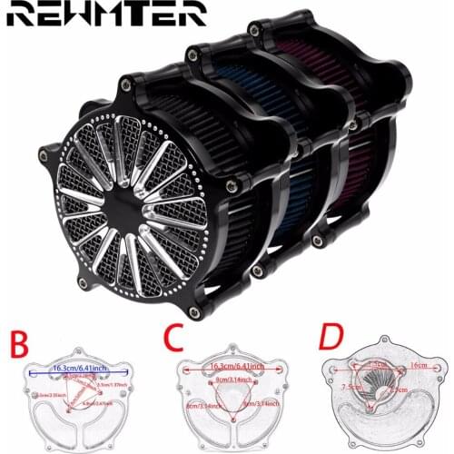 Motorcycle Air Cleaner Intake Filter Air Filter For Harley Touring Street Glide 08-Up Softail 00-18 Touring 17-Up FXSBSE 13-14