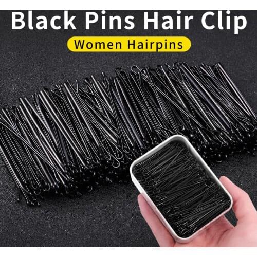 50Pcs/Set Black Hairpins For Women Hair Clip Lady Bobby Pins Invisible Wave Hairgrip Barrette Hairclip Hair Clips Accessories
