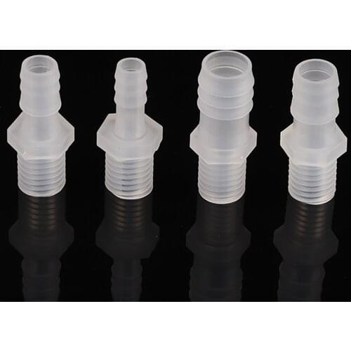 1PCS 2.8-25mm Hose Barb Tail To 1/8" 1/4" 3/8" 3/4" BSP Male Thread Plastic Connector Pagoda Fitting Adapter For Aquarium Garden
