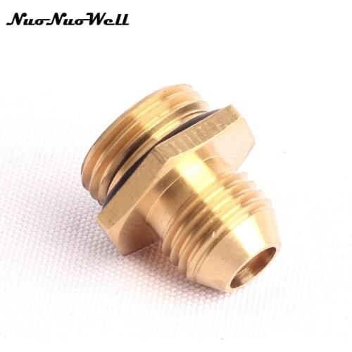 2pcs NuoNuoWell M18 to M14 Male Thread 100% Brass Connector for Garden Irrigation Watering Valve Water Gun Adapter Hose Fittings