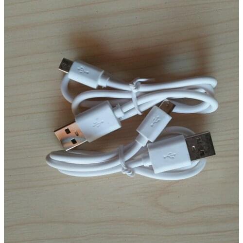 25-30CM V8 port micro USB charger cables for Samsung HTC Android phone power bank mp4 charging white color