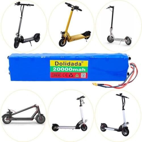 36V 20Ah 18650 Rechargeable lithium Battery pack 10S3P 500W High power for Modified Bikes Scooter Electric Vehicle,With BMS XT30