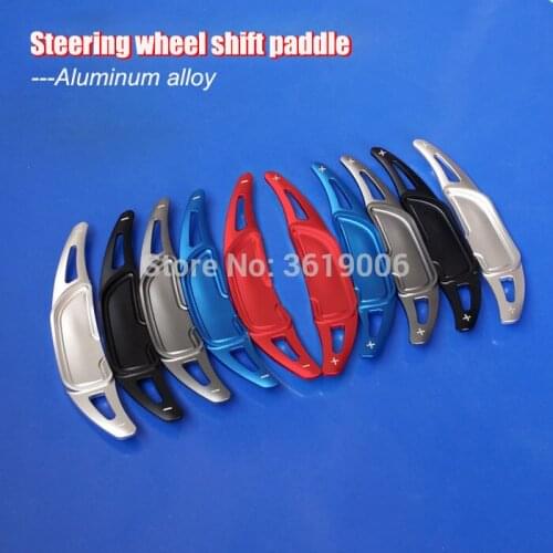 2pcs Aluminum Steering Wheel Shift Paddle Shifter Extension For Benz GLC 17-18 CLA 15-17 CLS GLA45 GLE GLS SL63