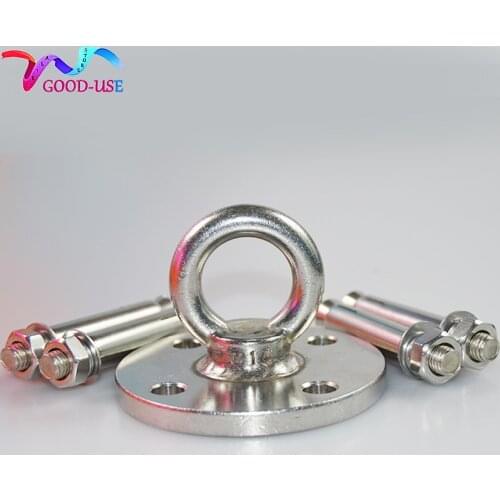 Anti gravity Yoga accessories air hammock Yoga Stretch Belt Extender Strap Rope Carabiner Ceiling Mounting Anchor